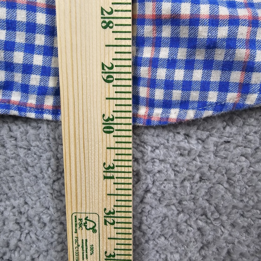 Vineyard Vines Mens Large Slim Fit Whale Flannel Shirt Long Sleeve Button - Picture 10 of 11